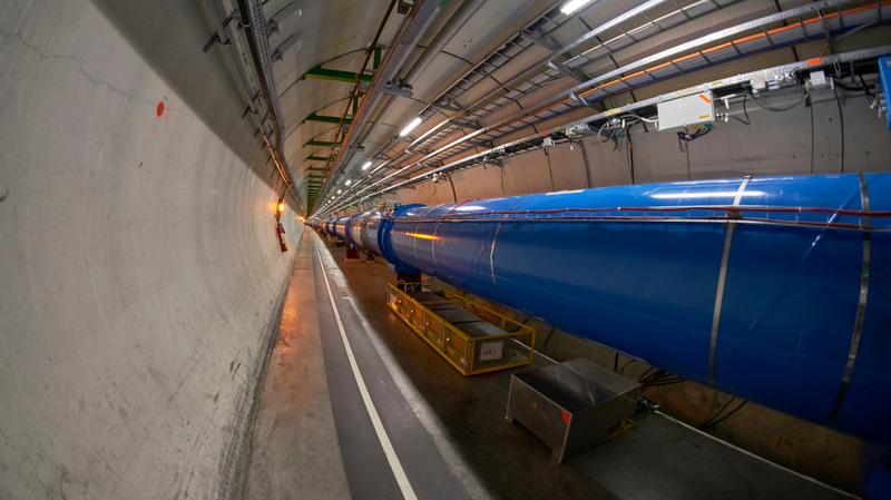 The LHC inside its tunnel